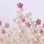 Luksus Gull Tiara 2018 Metall Perle Rhinestone Bryllup Tilbehør