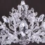 Sparkly Silver Tiara 2018 Metal Rhinestone Beading Crystal Accessories