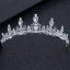 Modest / Simple Silver Wedding Accessories 2018 Metal Rhinestone Tiara