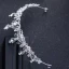 Modest / Simple Silver Wedding Accessories 2018 Metal Rhinestone Tiara