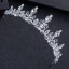 Modest / Simple Silver Wedding Accessories 2018 Metal Rhinestone Tiara
