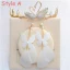 Amazing / Unique Gold Accessories 2018 Metal Rhinestone Tiara Pearl Butterfly Feather Earrings Bridal Jewelry