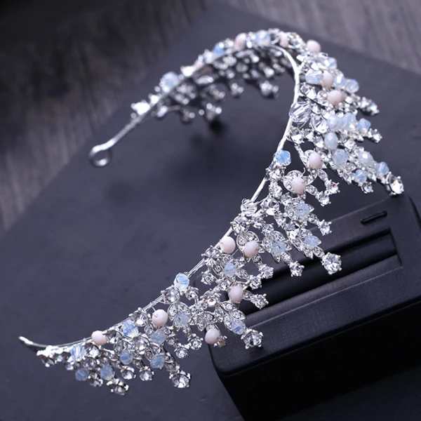 Chic / Belle Argenté Tiare 2018 Métal Faux Diamant Cristal Accessorize