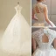 Schöne Kirche Saal Brautkleider 2017 Mit Spitze Perlenstickerei Pailletten Applikationen Rückenfreies Stehkragen Ärmellos Kapelle-Schleppe Weiß Ballkleid