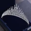 Proste / Simple Srebrny Rhinestone Tiara 2018 Metal Akcesoria
