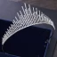Proste / Simple Srebrny Rhinestone Tiara 2018 Metal Akcesoria