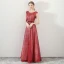 Bling Bling Rouge Robe De Soirée 2018 Princesse Encolure Dégagée Sans Manches Glitter Tulle Ceinture Longue Volants Dos Nu Robe De Ceremonie