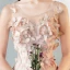 Modern / Fashion Pearl Pink See-through Evening Dresses  2018 A-Line / Princess Scoop Neck 3/4 Sleeve Butterfly Appliques Lace Floor-Length / Long Ruffle Formal Dresses