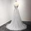 Fine Grå Cocktailkjoler 2017 Prinsesse Asymmetrisk Gripende Ruffles Kjæreste Uten Ermer Ryggløse Beading Krystall Paljetter Glitter Formelle Kjoler