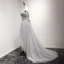 Fine Grå Cocktailkjoler 2017 Prinsesse Asymmetrisk Gripende Ruffles Kjæreste Uten Ermer Ryggløse Beading Krystall Paljetter Glitter Formelle Kjoler