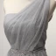 Glitzernden Silber Heimkehr Abiballkleider 2017 Fallende Rüsche Kurze A Linie One-Shoulder Ärmellos Rückenfreies Strass Stoffgürtel Glanz Festliche Kleider