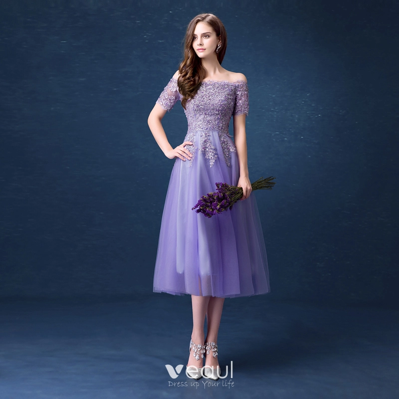 purple tea length bridesmaid dresses FLORAL MIRAGE MIDI DRESS | CULT MIA main image 0
