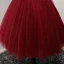 Modern / Fashion Red Party Dresses 2017 Cascading Ruffles Short Ball Gown Off-The-Shoulder Short Sleeve Backless Lace Appliques Beading Bow Sash Formal Dresses