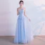 Discount Grey See-through Evening Dresses  2018 A-Line / Princess Scoop Neck Sleeveless Pearl Appliques Pierced Lace Feather Floor-Length / Long Ruffle Backless Formal Dresses