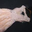 Chic / Beautiful Champagne Evening Dresses  2018 A-Line / Princess V-Neck Sleeveless Appliques Lace Beading Court Train Ruffle Backless Formal Dresses