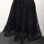 Bling Bling Black Homecoming Graduation Dresses 2018 A-Line / Princess Scoop Neck Sleeveless Appliques Pierced Lace Pearl Beading Knee-Length Ruffle Formal Dresses