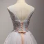 Modern / Fashion Sky Blue Homecoming Graduation Dresses 2017 Cascading Ruffles Short Ball Gown Scoop Neck Sleeveless Backless Rhinestone Pearl Lace Appliques Flower Pierced Formal Dresses