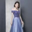 Élégant Bleu Roi Robe De Soirée 2018 Princesse De l'épaule Manches Courtes Perlage Faux Diamant Noeud Ceinture Longue Volants Dos Nu Robe De Ceremonie