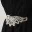 Klassisch Schwarz Partykleider 2017 Fallende Rüsche Wadenlang A Linie One-Shoulder Ärmellos Rückenfreies Strass Stoffgürtel Glanz Festliche Kleider