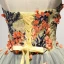 Mote Multi-Farger Festkjoler 2017 Gripende Ruffles Korte Ballkjole Kjæreste Uten Ermer Ryggløse Perle Paljetter Appliques Blomst Formelle Kjoler
