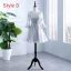 Chic / Beautiful Grey Pierced Bridesmaid Dresses 2018 A-Line / Princess Scoop Neck Long Sleeve Appliques Lace Sash Ruffle Backless Wedding Party Dresses