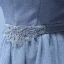 Schlicht Silber Abendkleider 2017 A Linie Fallende Rüsche Sweep / Pinsel Zug Off Shoulder Kurze Ärmel Rückenfreies Strass Stoffgürtel Glanz Festliche Kleider