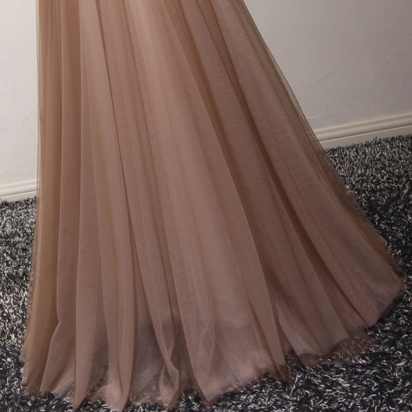 Chic / Beautiful Red Pearl Pink Evening Dresses 2017 A-Line / Princess Floor-Length / Long Cascading Ruffles V-Neck Sleeveless Backless Beading Pearl Appliques Flower Formal Dresses