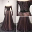 Élégant Noire Robe De Soirée 2017 Princesse Longue Volants en Cascade De l'épaule Manches Courtes Dos Nu Perlage Cristal Métal Ceinture Robe De Ceremonie