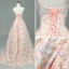 Modern / Fashion Pearl Pink Prom Dresses 2018 A-Line / Princess Spaghetti Straps Sleeveless Appliques Lace Sweep Train Ruffle Backless Formal Dresses