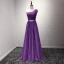 Simple Gris Robe De Soirée 2017 Princesse Longue Volants en Cascade Une épaule Sans Manches Dos Nu Faux Diamant Ceinture Glitter Robe De Ceremonie