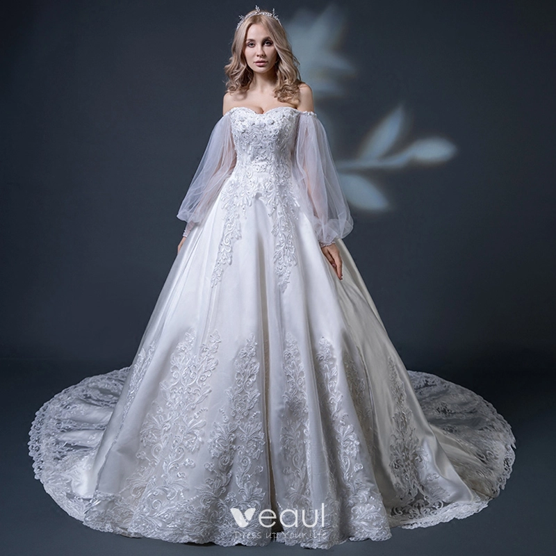 Silver wedding gowns clearance 2018