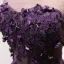 Chic / Beautiful Grape Evening Dresses  2017 A-Line / Princess Scoop Neck Sleeveless Appliques Flower Beading Pearl Floor-Length / Long Ruffle Backless Pierced Formal Dresses