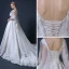 Vintage / Retro Champagne Wedding Dresses With Shawl 2018 Ball Gown V-Neck Backless Appliques Lace Beading Ruffle Cathedral Train