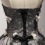 Fine Svart Festkjoler 2017 Ballkjole Kjæreste Uten Ermer Appliques Blomst Beading Krystall Paljetter Korte Buste Ryggløse Formelle Kjoler