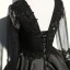 Chic / Belle Noir Robe De Cocktail 2017 Princesse En Dentelle Cristal Perlage V-Cou Dos Nu Asymétrique Robe De Ceremonie