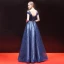Elegante Ballkleider 2018 A Linie Glanz Metall Stoffgürtel Pailletten Bandeau Rückenfreies Ärmellos Lange Festliche Kleider
