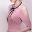 Eleganta Candy Rosa Aftonklänningar 2018 Trumpet / Sjöjungfru Rosett Hållare Halterneck Ärmlös Svep Tåg Formella Klänningar