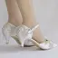 Sjarmerende Hvit Ball Damesko 2018 Spenne Rhinestone 5 cm Stiletthæler Spisse Høyhælte
