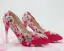 Chic / Beautiful Fuchsia Evening Party Pumps 2018 Rhinestone 8 cm Stiletto Heels Pointed Toe Pumps