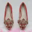Snygga / Fina Vita Casual Damskor 2018 Kristall Rhinestone Spetsiga Platt