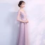 Chic / Beautiful Bridesmaid Dresses 2018 A-Line / Princess Appliques Beading Sash V-Neck Backless 1/2 Sleeves Floor-Length / Long Wedding Party Dresses