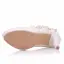 Elegant White Wedding Shoes 2018 Appliques Rhinestone 9 cm Stiletto Heels Round Toe Wedding Pumps