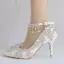Elegant White Wedding Shoes 2018 Rhinestone Pearl Tassel 8 cm Stiletto Heels Pointed Toe Wedding High Heels