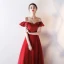 Chic / Beautiful Evening Dresses  2018 A-Line / Princess Off-The-Shoulder Backless Sleeveless Floor-Length / Long Formal Dresses