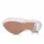 Modern / Fashion White Wedding Shoes 2018 Lace Flower Rhinestone Ankle Strap 14 cm Stiletto Heels Round Toe Wedding High Heels