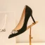 Scintillantes Argenté Chaussure De Mariée 2018 Faux Diamant Paillettes Cuir 8 cm Talons Aiguilles À Bout Pointu Mariage Escarpins
