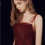Sexy Burgundy Evening Dresses  2021 Beading Sequins Tulle Spaghetti Straps Sleeveless Backless A-Line / Princess Floor-Length / Long Evening Party Formal Dresses