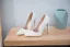 Simple Blanche Bureau Escarpins 2018 11 cm Talons Aiguilles À Bout Pointu Escarpins