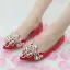 Mote Hvit Casual Damesko 2018 Perle Rhinestone Spisse Flate