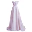 Charmant Rose Bonbon Paillettes Robe De Bal 2021 Princesse De l'épaule Sans Manches Dos Nu Longue Promo Robe De Ceremonie
